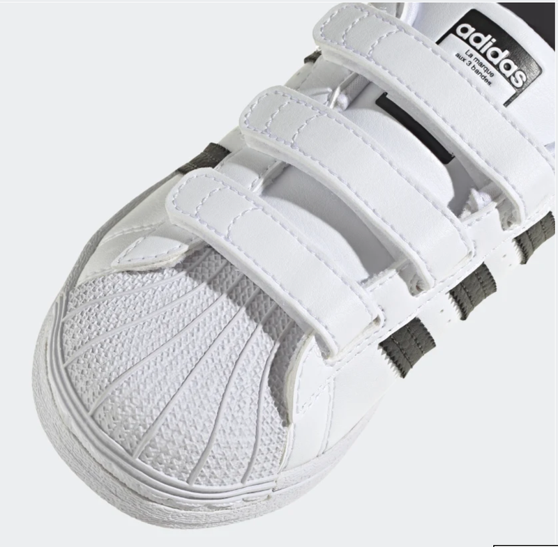 New ADIDAS Superstar CF I Toddler Shoes White Black Sneakers Leopard Cheetah