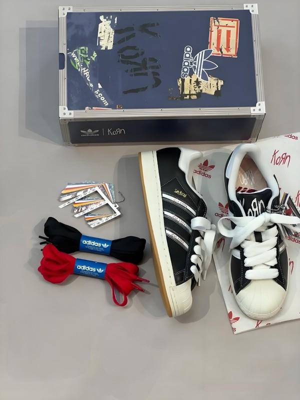 New Adidas Superstar KoRn Shoes - Core Black (IH1313)