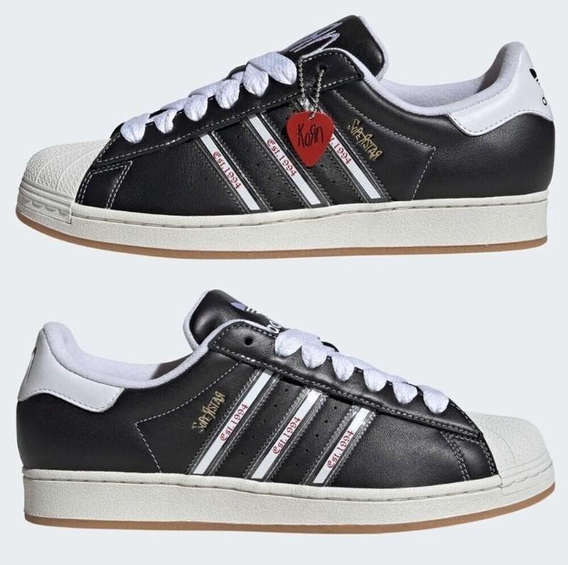 New Adidas Superstar KoRn Shoes - Core Black (IH1313)