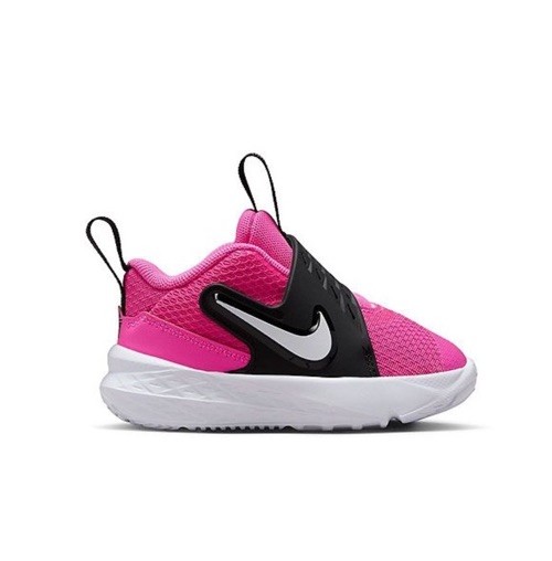 New Adorable Nike Team Hustle D 12 Toddler Girl's Shoes Size: 8 C Pink & Black