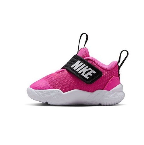New Adorable Nike Team Hustle D 12 Toddler Girl's Shoes Size: 10 C Pink & Black