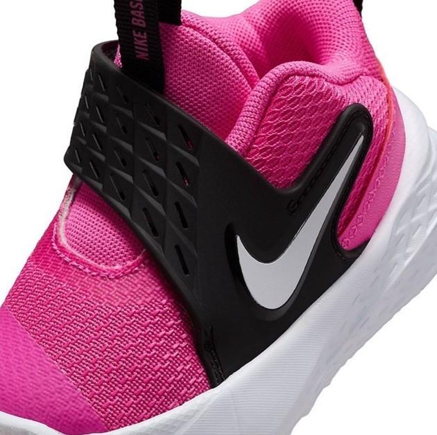 New Adorable Nike Team Hustle D 12 Toddler Girl's Shoes Size: 10 C Pink & Black