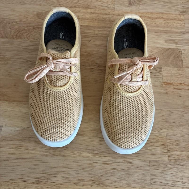 New Allbirds Women Tree Skipper Breezes Shoes Beige Comfort Casual Size 8