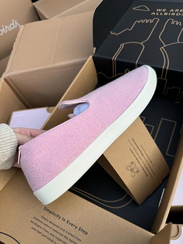 NEW ALLBIRDS WOOL LOUNGERS CALM TAUPE PINK SLIP ON SHOES LOAFER MENS SIZE 11