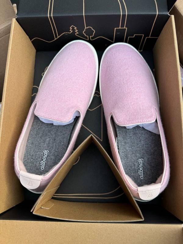 NEW ALLBIRDS WOOL LOUNGERS CALM TAUPE PINK SLIP ON SHOES LOAFER MENS SIZE 13
