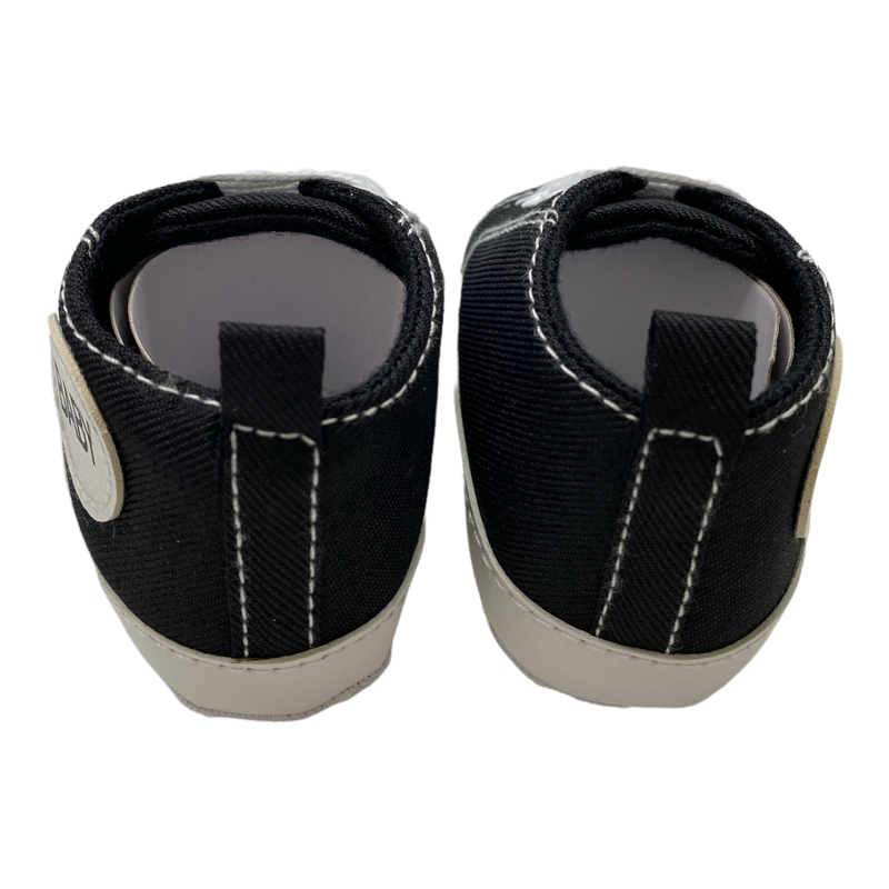 NEW Baby Black/White Lace-Up Sneaker Size 11 B8