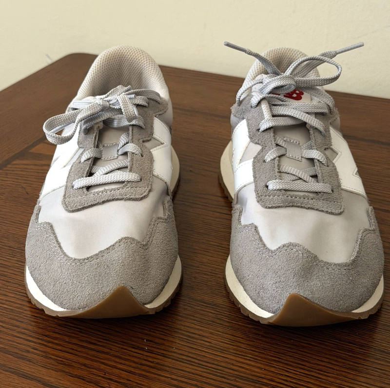 New Balance 237 Shoes Sneakers Boys Size 6 M Gray Casual GS237PE MINT