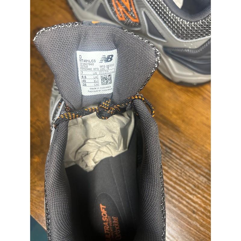 New Balance 481v3 Men's Trail Running Shoes Gray Orange Size 7
