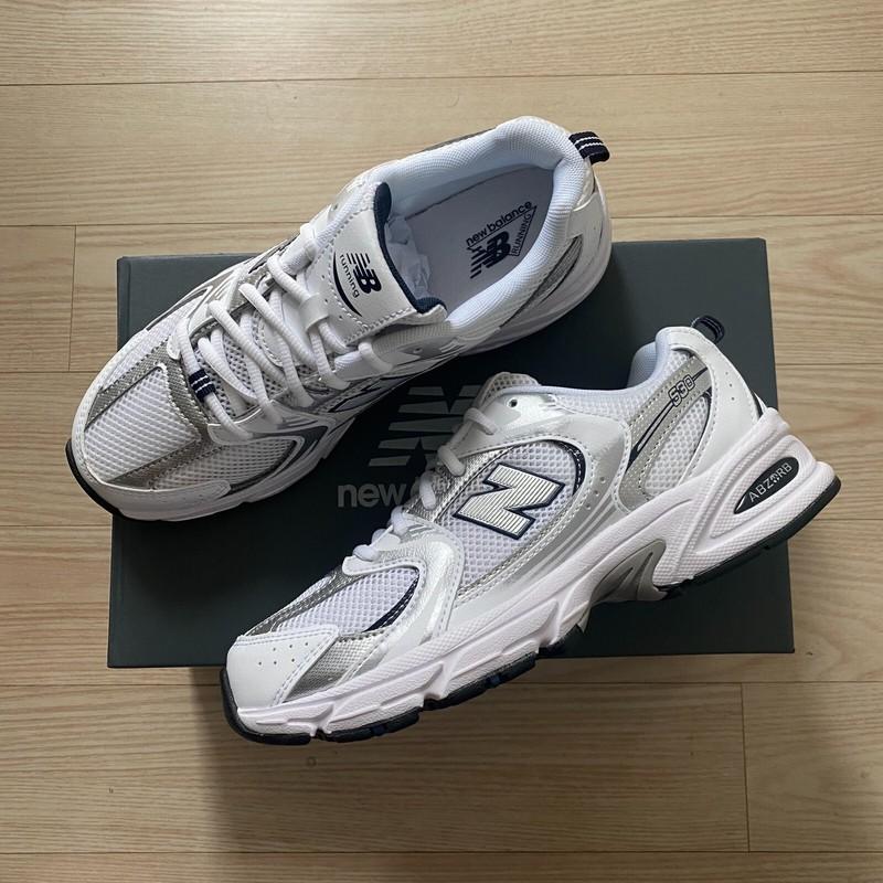New Balance 530 White Metallic Silver GS/Womens Sneakers GR530SB1✅Multiple Sizes
