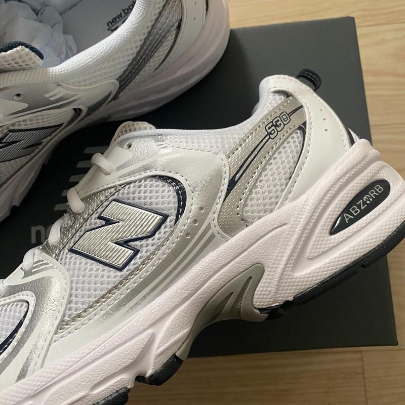 New Balance 530 White Metallic Silver GS/Womens Sneakers GR530SB1✅Multiple Sizes
