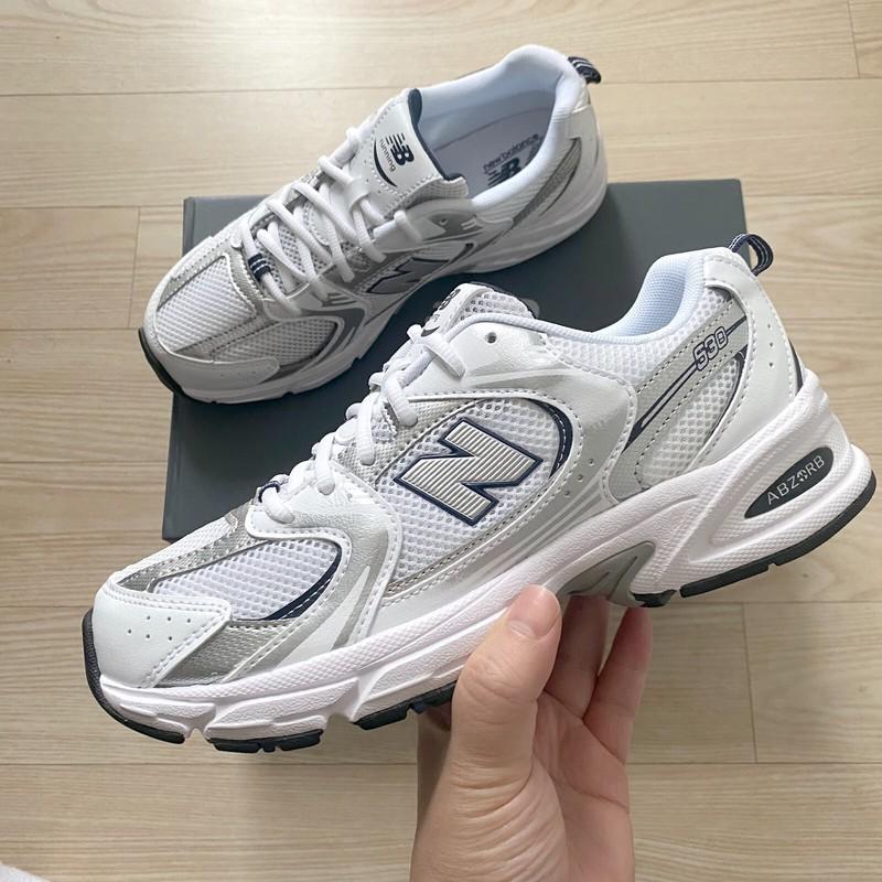 New Balance 530 White Metallic Silver GS/Womens Sneakers GR530SB1✅Multiple Sizes