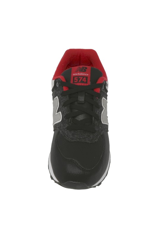 New Balance 574 Big Kids Running Shoes Sneakers KL574FWG - Black/Grey/Red