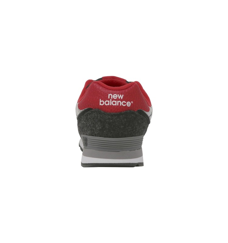 New Balance 574 Big Kids Running Shoes Sneakers KL574FWG - Black/Grey/Red
