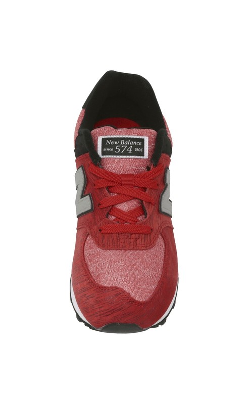 New Balance 574 Big Kids Running Shoes Sneakers KL574BEG - Red/Black