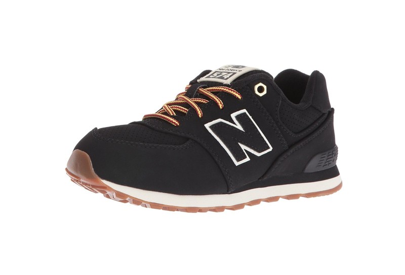 New Balance 574 Big Kids Running Shoes Sneakers KL574HAG - Black/Brown