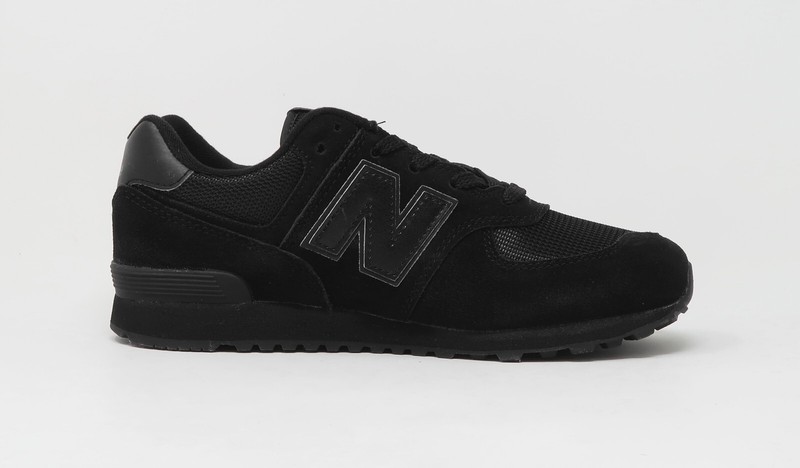 New Balance 574 Classic Big Kids Running Shoes Sneakers GC574TB - Black/Black