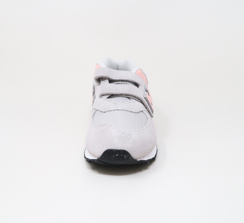 New Balance 574 Core Hook & Loop Little Kids Shoes Sneakers PV574EVK - Grey/Pink