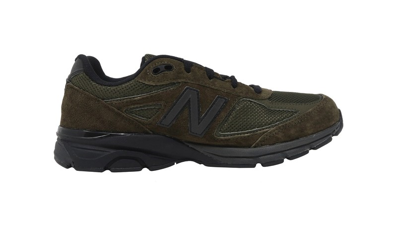 New Balance Big Kids 990 Running Shoes Sneakers KJ990OLG - Olive/Black