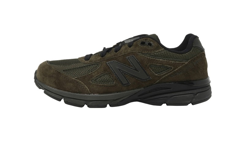New Balance Big Kids 990 Running Shoes Sneakers KJ990OLG - Olive/Black