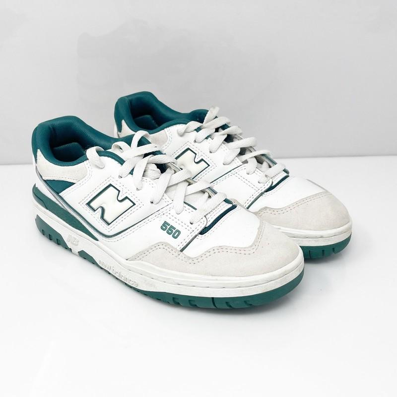 New Balance Boys 550 GSB550TA White Casual Shoes Sneakers Size 6.5 M