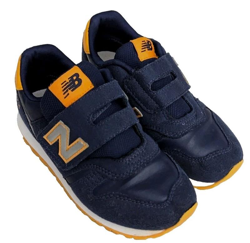 New Balance Boys Kids YZ 373 Sneakers Casual Shoes Orange Blue - XE2 8.25in/21cm