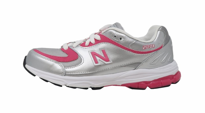 New Balance Classic Big Kids Girls Running Shoes Sneakers K2001GPG - Silver/Pink