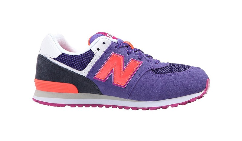 New Balance Girls Big Kids Running Shoes Sneakers KL574TJG - Purple/Pink