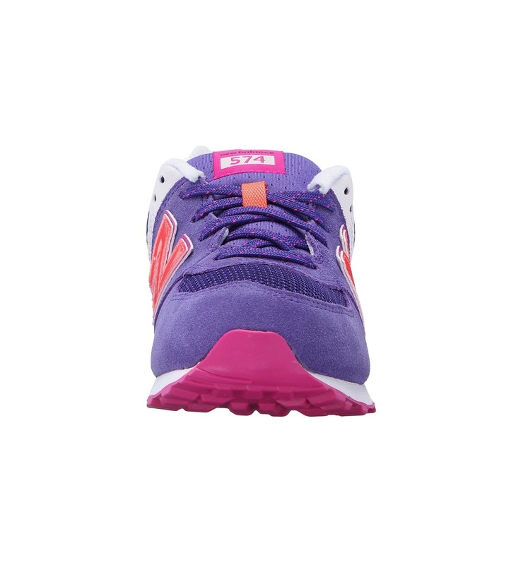New Balance Girls Big Kids Running Shoes Sneakers KL574TJG - Purple/Pink