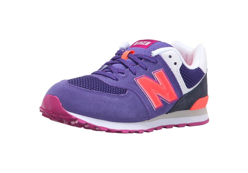 New Balance Girls Big Kids Running Shoes Sneakers KL574TJG - Purple/Pink