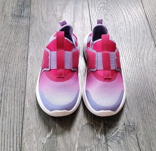 New Big Girls Pink And Purple Slip-on Sport Shoes Size 2
