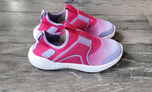 New Big girls pink and purple slip-on sport shoes Size 2