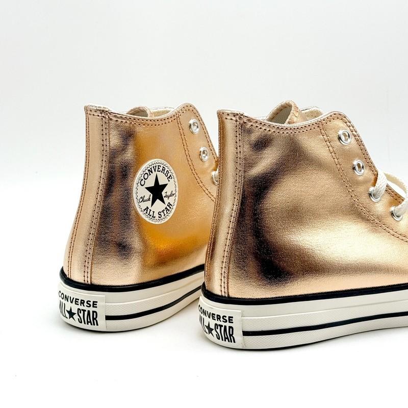 *NEW* Big Kids CONVERSE Chuck Taylor All Star Hi Top Metallic Gold (A11792C ) 