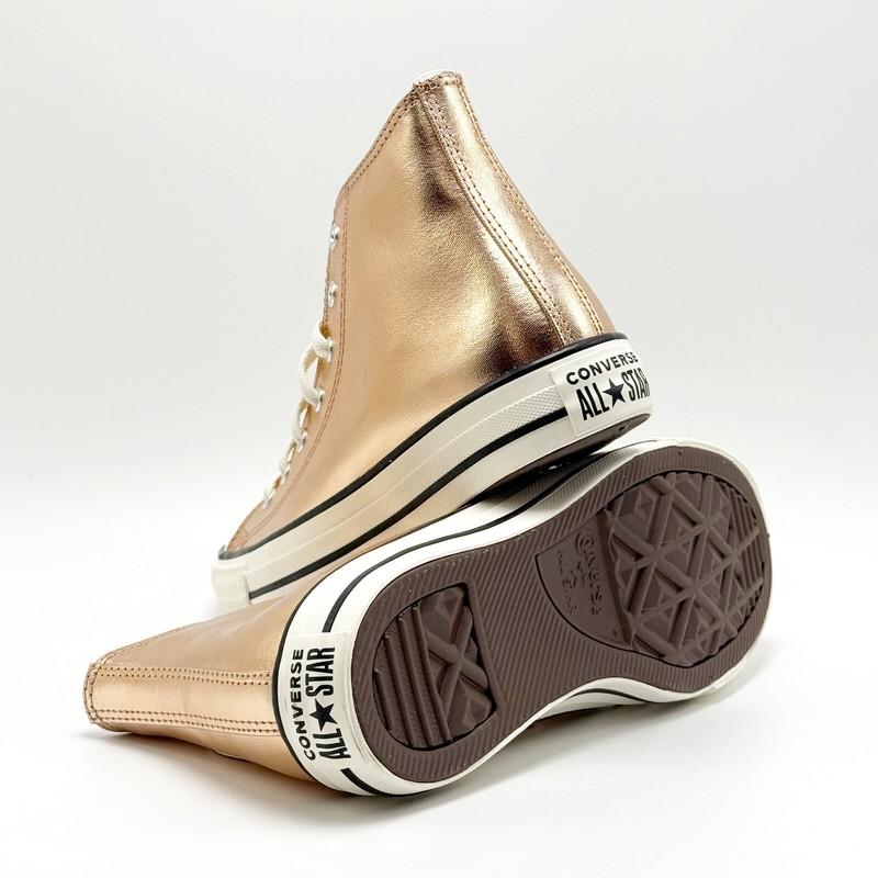 *NEW* Big Kids CONVERSE Chuck Taylor All Star Hi Top Metallic Gold (A11792C ) 
