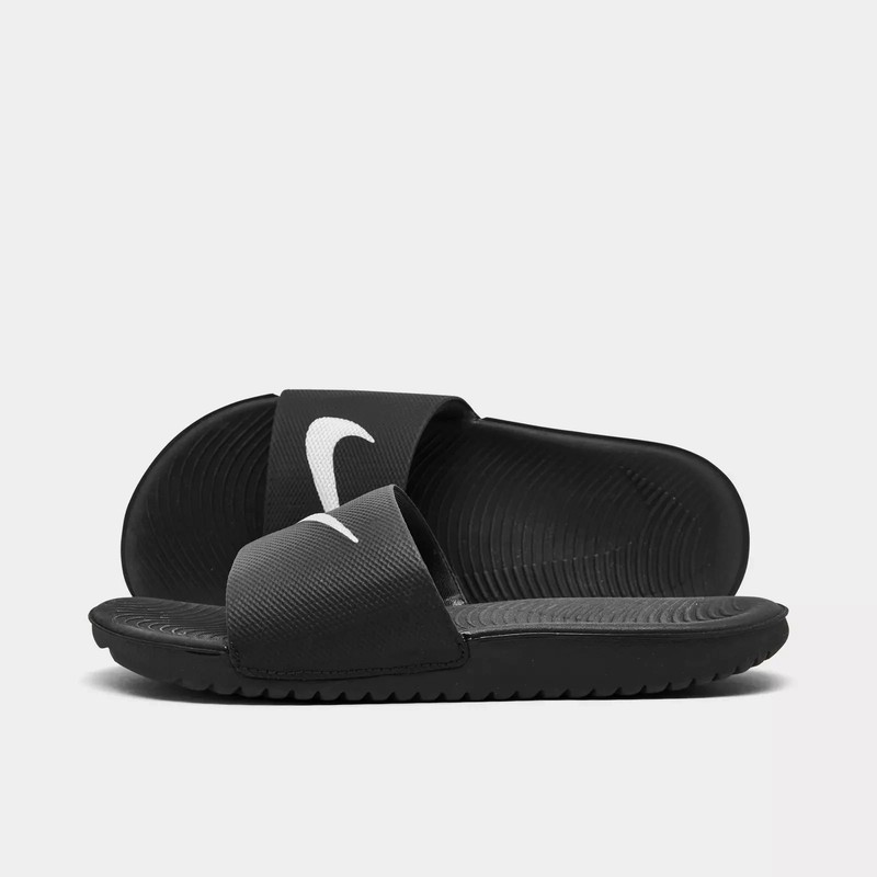 *NEW* Big Kids' NIKE KAWA SLIDES BLACK (819352 001) Sz 6Y
