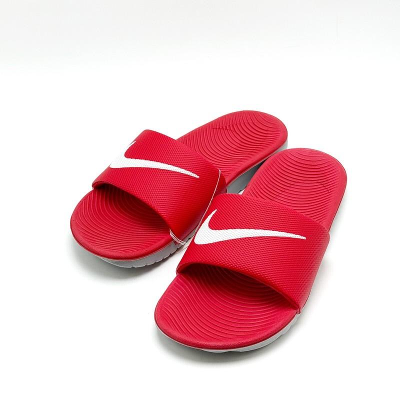 *NEW* Big Kids' NIKE KAWA SLIDES (GS) Univ RED (819352 600) Sz 4Y - 7Y 