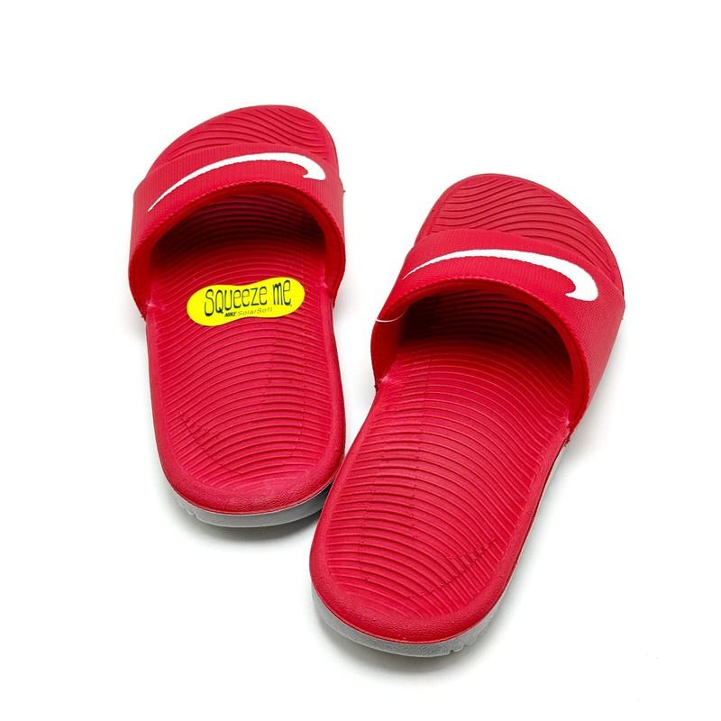 *NEW* Big Kids' NIKE KAWA SLIDES (GS) Univ RED (819352 600) Sz 4Y - 7Y 