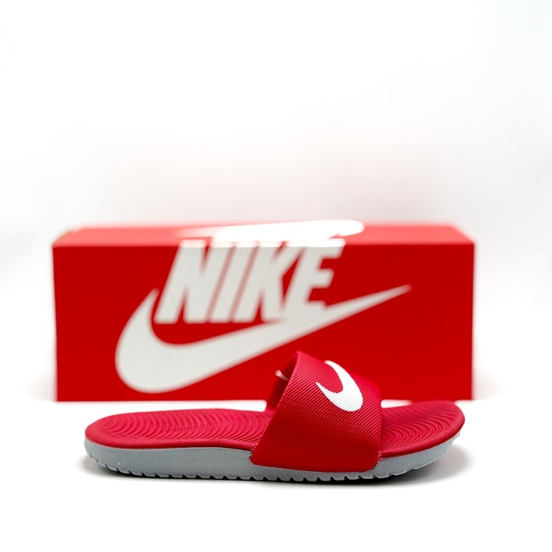 *NEW* Big Kids' NIKE KAWA SLIDES (GS) Univ RED (819352 600) Sz 4Y - 7Y 