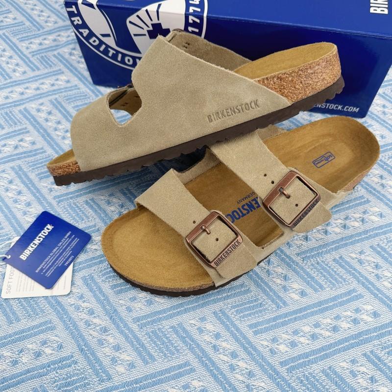 New Birkenstock Arizona Soft Footbed Taupe Suede Leather Wide/Narrow/unisex/EU