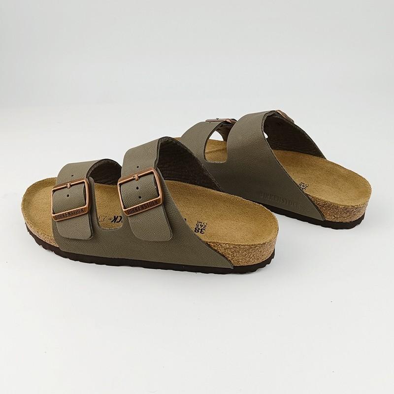 New Birkenstock Arizona Stone-Natural Leather Footbed Unisex Sandals EU37-45