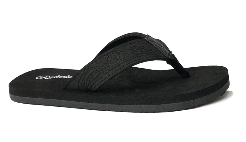 New Boys' Beach Sandal TRIBAL Engraved Flip Flop (525 K)