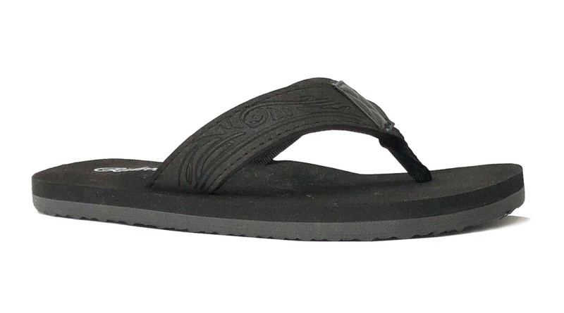 New Boys' Beach Sandal TRIBAL Engraved Flip Flop (525 K)