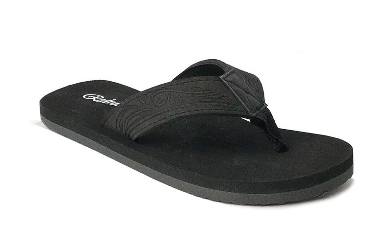 New Boys' Beach Sandal TRIBAL Engraved Flip Flop (525 K)