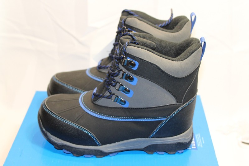 NEW Boys black/gray/blue Totes "Ricky" Winter Snow Boots