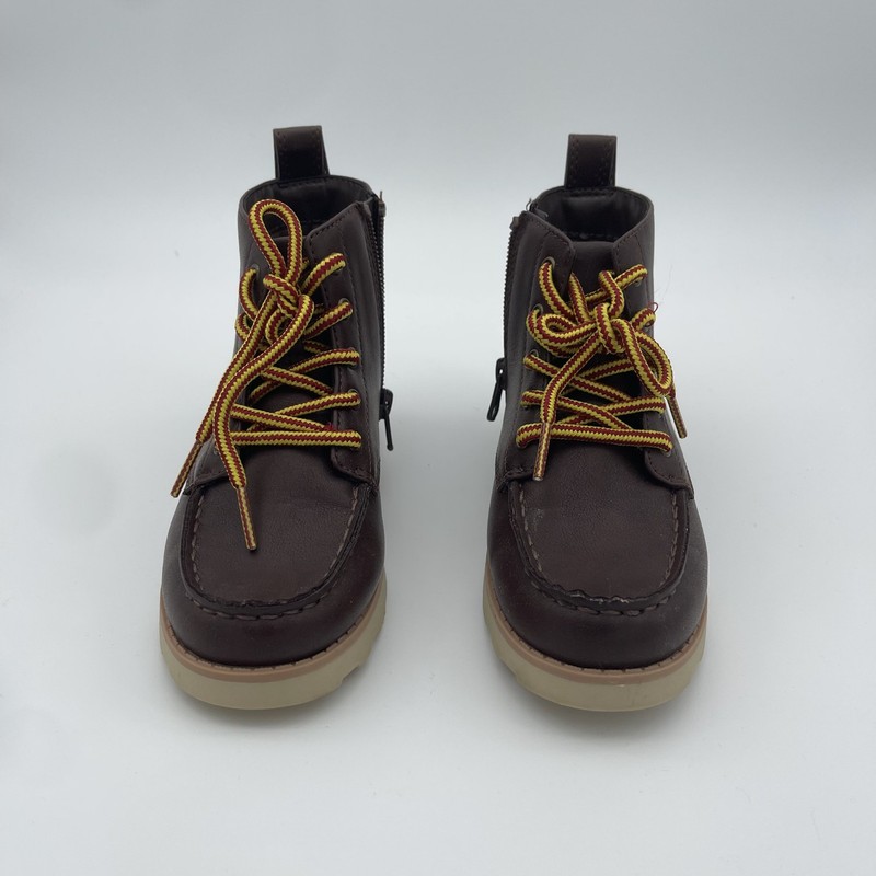 New Cat & Jack Greyson Boots Zip-Up Kid's Brown 12C