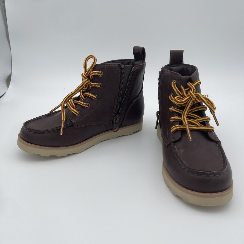 New Cat & Jack Greyson Boots Zip-Up Kid's Brown 12C