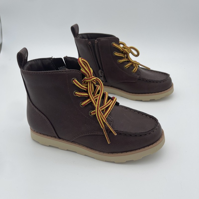 New Cat & Jack Greyson Boots Zip-Up Kid's Brown 12C