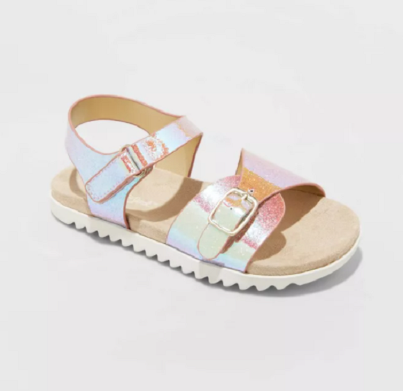 NEW Cat & Jack Toddler Girls' Shaelyn Molded Footbed Sandals Size 7