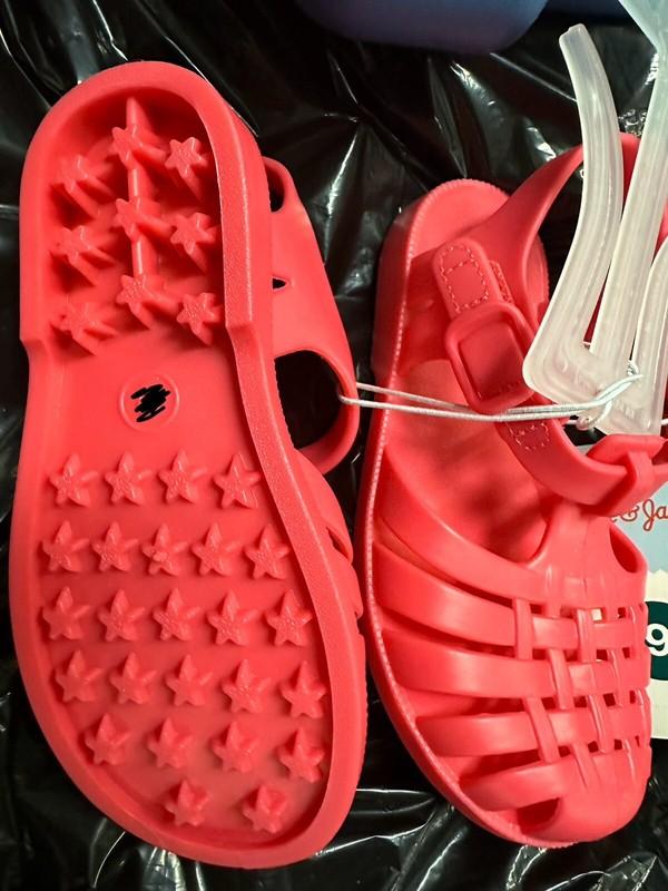 NEW Cat & Jack Toddler Girls Sunny Jelly Sandals - Coral - Size 8