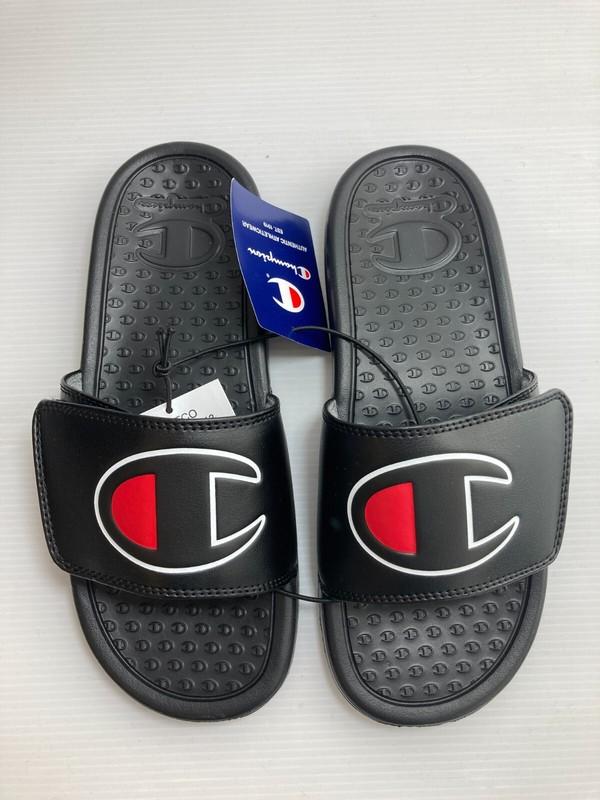 NEW Champion Women's Slide Adjustable Hook and Loop Closure Black