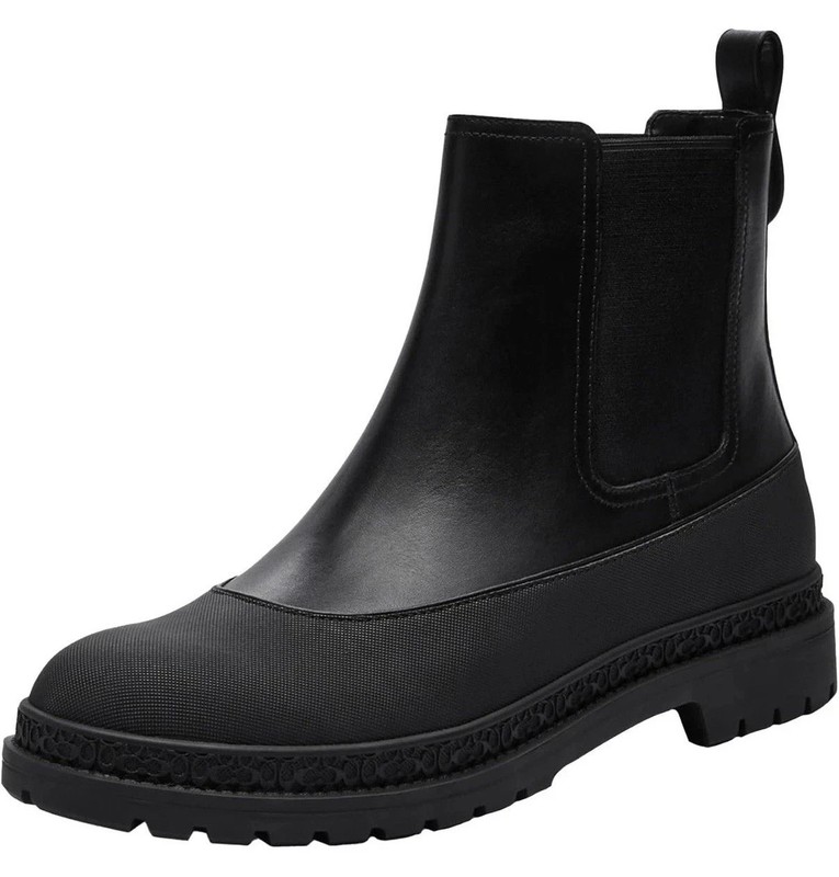 New Coach Carver Chelsea Boots Men’s Black Leather 9D – Authentic – Retail $295